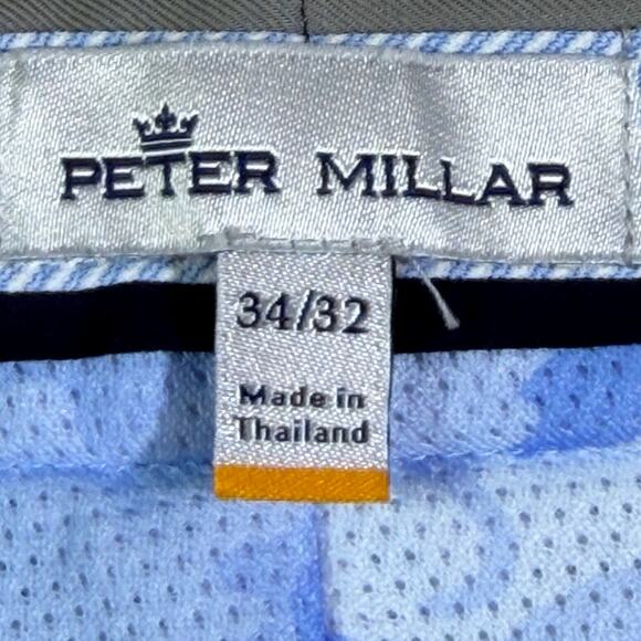 Peter Millar Men’s 34x32 Gray Flat Front Performance Dress Golf Pants Slacks - Picture 3 of 9